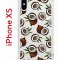 Чехол-накладка iPhone X/XS Kruche Print Кокосы