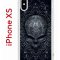 Чехол-накладка iPhone X/XS Kruche Print Череп техно