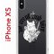 Чехол-накладка Apple iPhone XS (580677) Kruche PRINT J-Cat