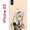 Чехол-накладка iPhone X/XS Kruche Print Tattoo Girl