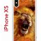 Чехол-накладка iPhone X/XS Kruche Print Лев