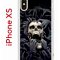 Чехол-накладка iPhone X/XS Kruche Print Skull Hands