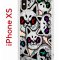 Чехол-накладка Apple iPhone XS (580677) Kruche PRINT Angry Cats