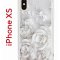 Чехол-накладка iPhone X/XS Kruche Print White roses