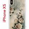 Чехол-накладка Apple iPhone XS (580677) Kruche PRINT Белая роза