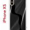 Чехол-накладка Apple iPhone XS (580677) Kruche PRINT Line black