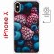Чехол-накладка Apple iPhone X (598892) Kruche PRINT Fresh berries