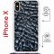 Чехол-накладка iPhone X/XS Kruche Magrope Print Cracks