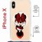 Чехол-накладка iPhone X/XS Kruche Magrope Print Минни