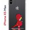 Чехол-накладка iPhone XS Max Kruche Print Девочка с зонтом