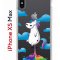 Чехол-накладка iPhone XS Max Kruche Print Flying Unicorn