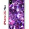 Чехол-накладка Apple iPhone XS Max (580655) Kruche PRINT Purple leaves