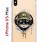Чехол-накладка iPhone XS Max Kruche Print Кот в наушниках