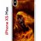 Чехол-накладка iPhone XS Max Kruche Print Конь огонь
