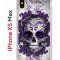 Чехол-накладка iPhone XS Max Kruche Print Sugar Skull
