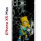 Чехол-накладка iPhone XS Max Kruche Print Барт Симпсон