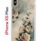 Чехол-накладка iPhone XS Max Kruche Print Белая роза