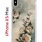 Чехол-накладка iPhone XS Max Kruche Print Белая роза
