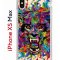 Чехол-накладка Apple iPhone XS Max (580655) Kruche PRINT Colored beast