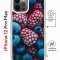 Чехол-накладка iPhone 12 Pro Max Kruche Magrope Print Fresh berries
