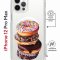 Чехол-накладка Apple iPhone 12 Pro Max (598924) Kruche PRINT Donuts