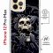 Чехол-накладка iPhone 12 Pro Max Kruche Magrope Print Skull Hands