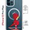 Чехол-накладка Apple iPhone 12 Pro Max (598924) Kruche PRINT Девочка с зонтом
