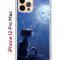 Чехол-накладка Apple iPhone 12 Pro Max (588923) Kruche PRINT Лунный кот