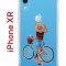 Чехол-накладка iPhone XR Kruche Print Велосипедная прогулка