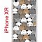 Чехол-накладка iPhone XR Kruche Print Медвежата