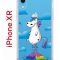 Чехол-накладка iPhone XR Kruche Print Flying Unicorn