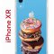 Чехол-накладка iPhone XR Kruche Print Donuts