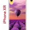 Чехол-накладка iPhone XR Kruche Print Лавандовый рай