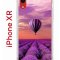 Чехол-накладка iPhone XR Kruche Print Лавандовый рай