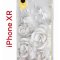 Чехол-накладка iPhone XR Kruche Print White roses