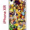 Чехол-накладка iPhone XR Kruche Print Симпсоны
