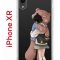 Чехол-накладка Apple iPhone XR (580656) Kruche PRINT Девочка с мишкой