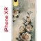 Чехол-накладка iPhone XR Kruche Print Белая роза