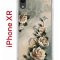 Чехол-накладка iPhone XR Kruche Print Белая роза