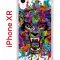 Чехол-накладка Apple iPhone XR (580656) Kruche PRINT Colored beast