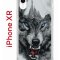 Чехол-накладка iPhone XR Kruche Print Волк