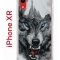 Чехол-накладка iPhone XR Kruche Print Волк