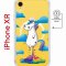 Чехол-накладка iPhone XR Kruche Magnet Print Flying Unicorn