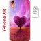 Чехол-накладка iPhone XR Kruche Magnet Print Pink heart