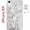 Чехол-накладка iPhone XR Kruche Magnet Print White roses