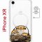 Чехол-накладка iPhone XR Kruche Magnet Print тигр первый снег