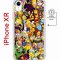 Чехол-накладка iPhone XR Kruche Magnet Print Симпсоны