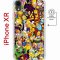 Чехол-накладка iPhone XR Kruche Magnet Print Симпсоны