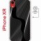 Чехол-накладка iPhone XR Kruche Magnet Print Line black