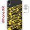 Чехол-накладка iPhone XR Kruche Magnet Print Warning